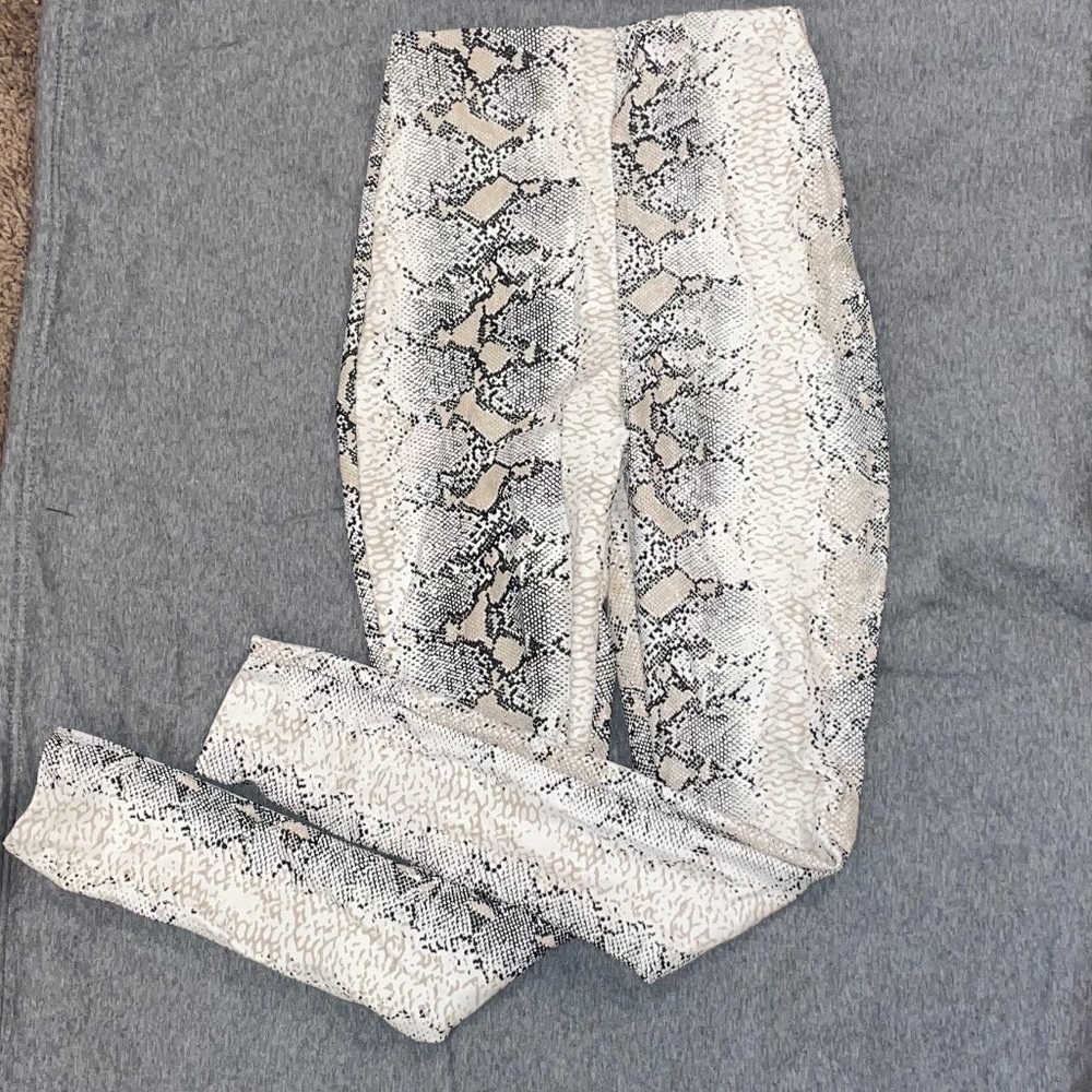 Snake Skin Print Pants